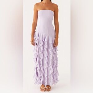 Peppermayo Lilac Strapless Dress